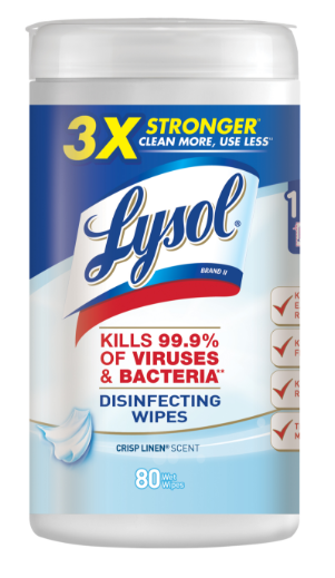 LYSOL® Disinfecting Wipes - Crisp Linen